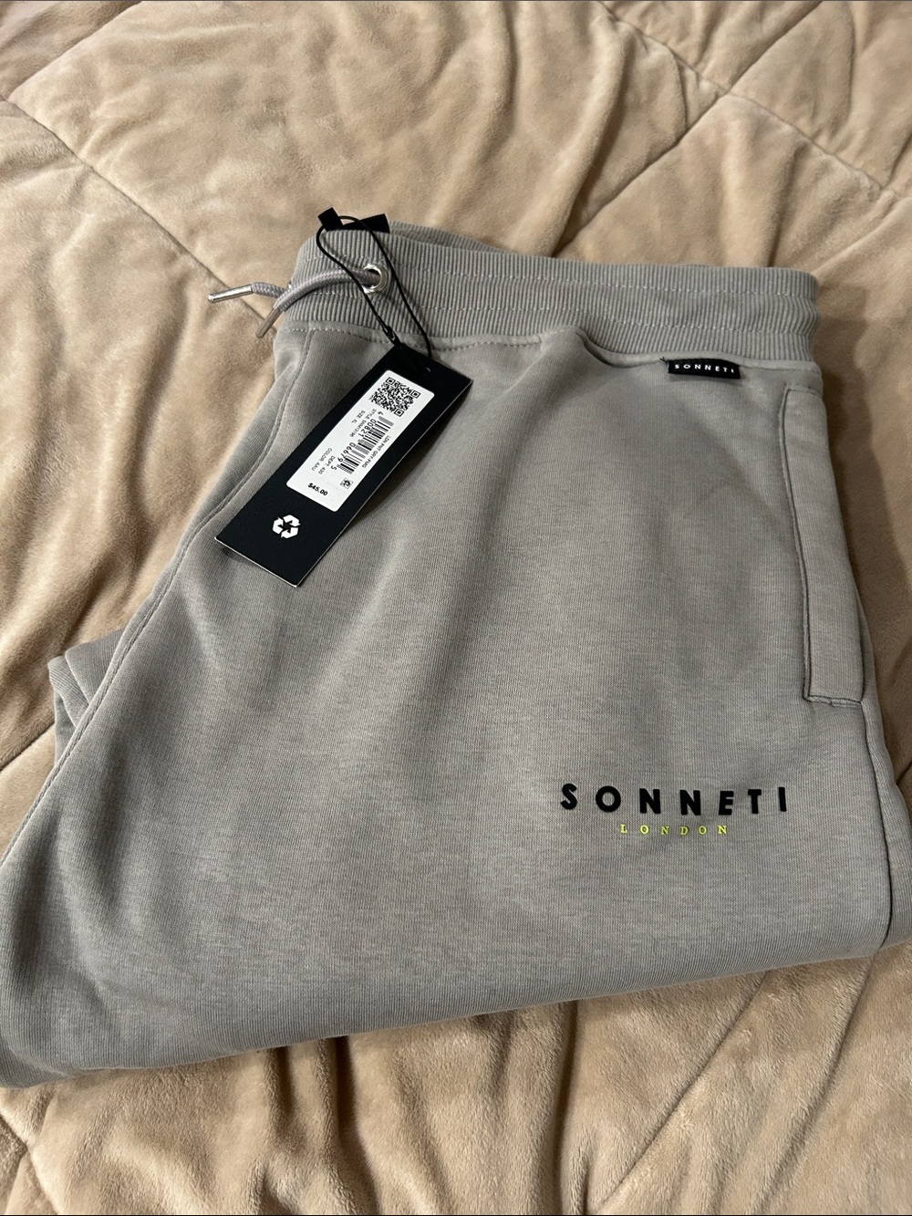 NWT Sonneti London Grey Men's Jogger Sweatpants XL